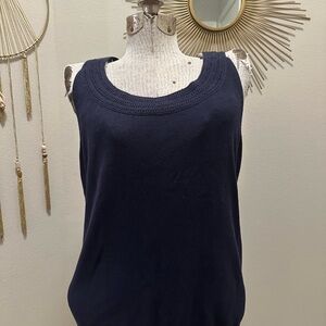 Talbots Navy Blue Tank Top